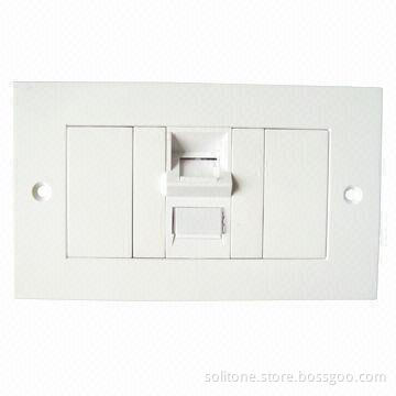 Faceplate in 140 Type and 1 Port, Made of PC or ABS Material, New Products